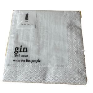 Tableau Gin Definition Cocktail Party Fun Bar Beverage Napkins 20 Count Sealed